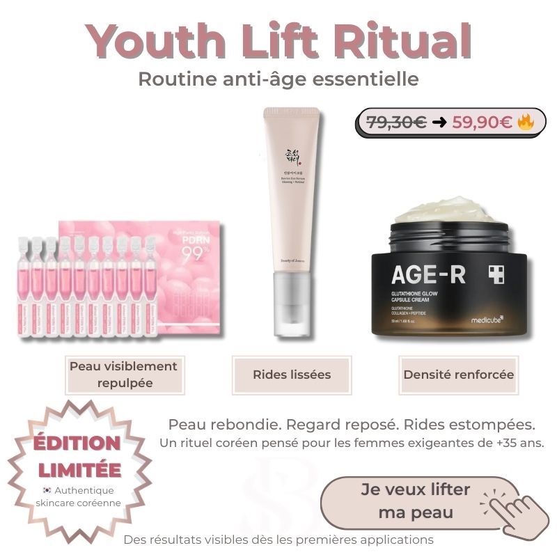 Youth Lift Ritual – Routine 3 étapes pour une peau repulpée, ferme et lumineuse