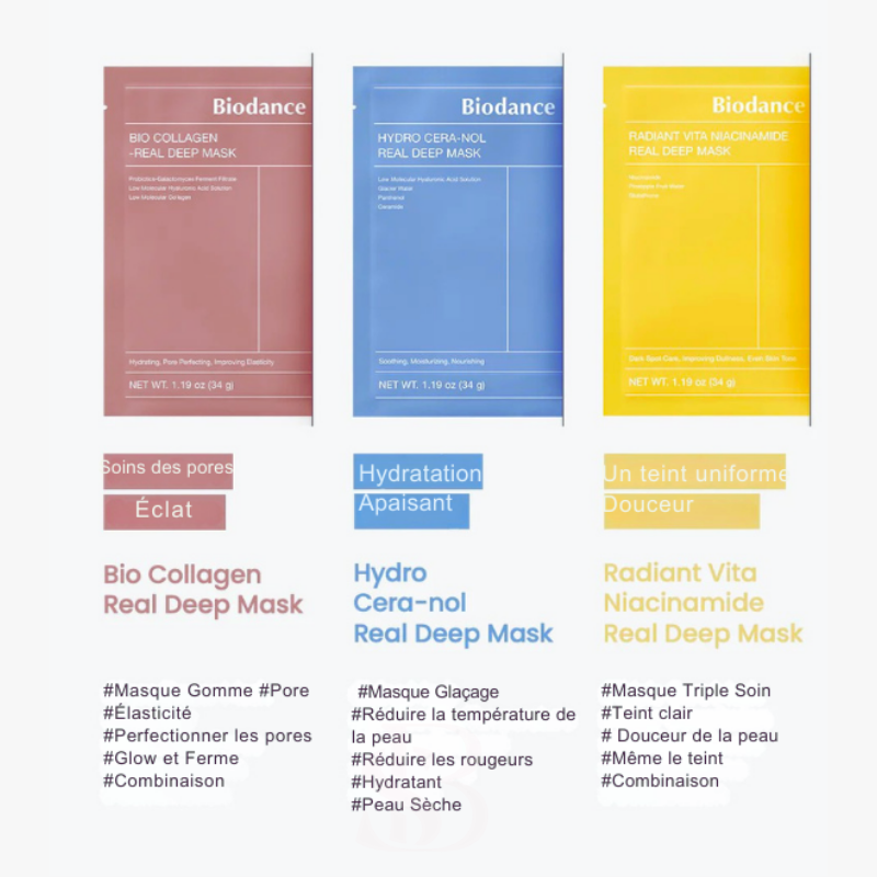 {Biodance} - Pro Glow Trio : Collagène, Hyaluronique & Vita Niacinamide – Peau repulpée & lumineuse