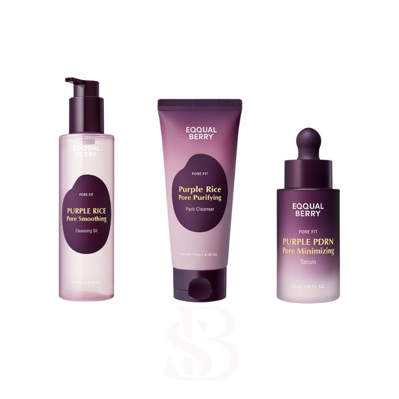 {EQQUALBERRY} - Routine complète Purple Rice – Purifiante & Lissante