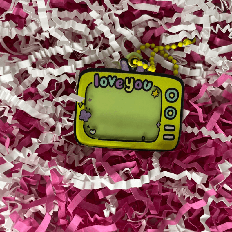 Mini porte clés TV "Love You" - Shiny Boutik
