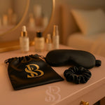 Set soie de mûrier – Masque 3D de nuit & Chouchou en soie