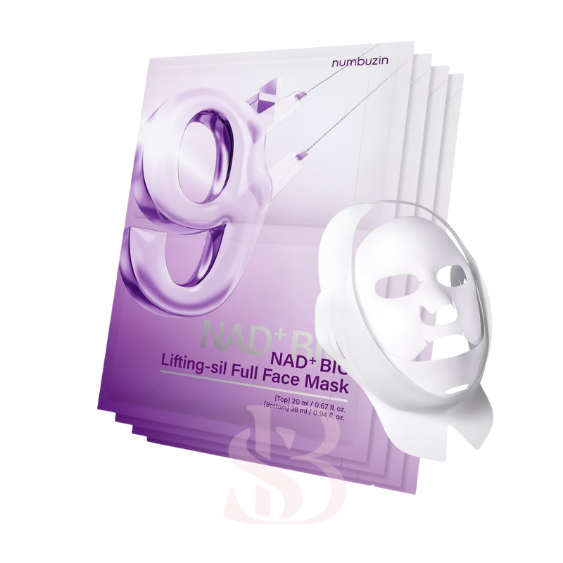 {Numbuzin} - NUMBUZIN No.9 NAD Bio Lifting Full Cover Facial Mask (x4) + bande de lifting