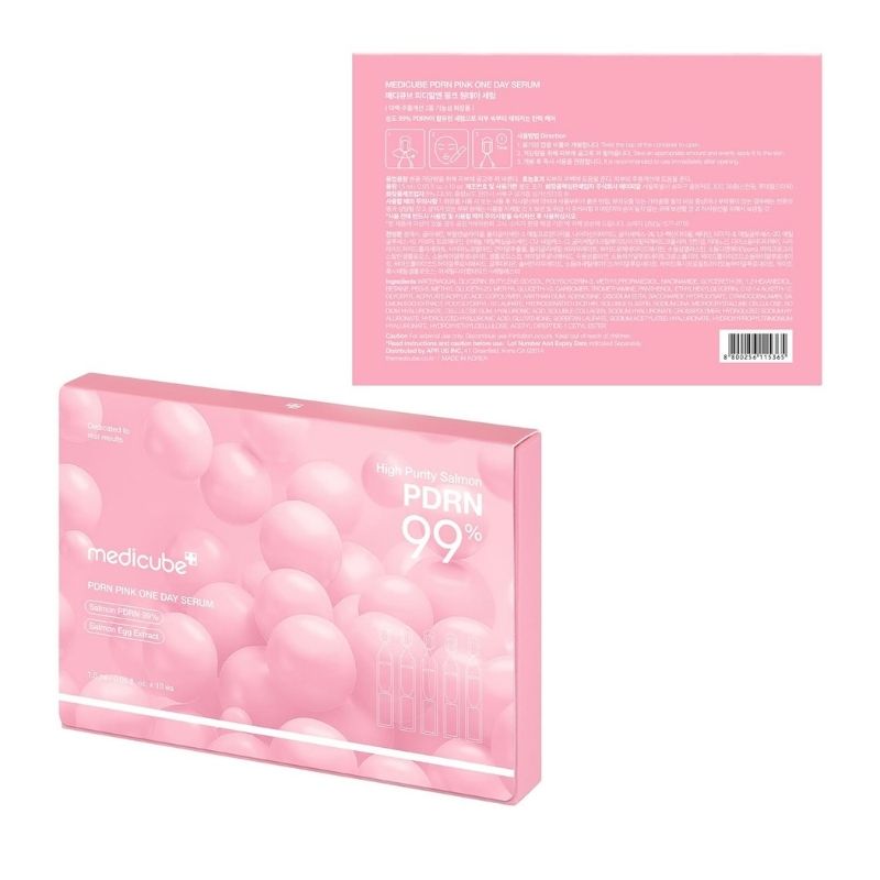{Medicube} - PDRN Pink One Day Serum – Ampoule Quotidienne Haute Pureté