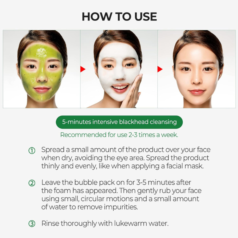 {SOME BY MI} - Bye Bye Blackhead 30 Day Miracle Green Tea Tox Bubble Cleanser