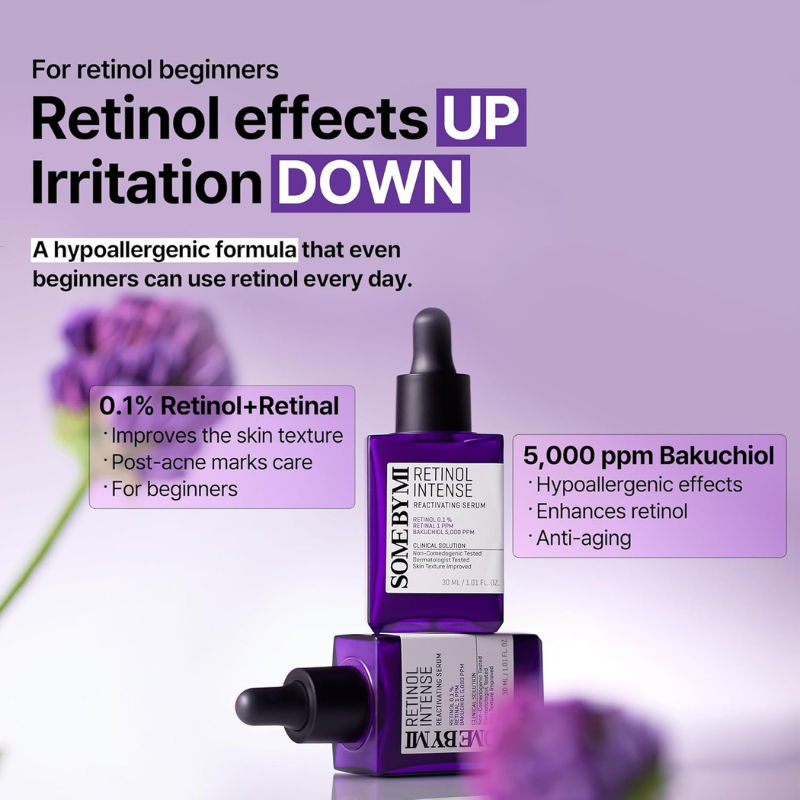 {SOME BY MI} - Retinol Intense Reactivating Serum 30 ml - Sérum Rétinol Doux Anti-Âge