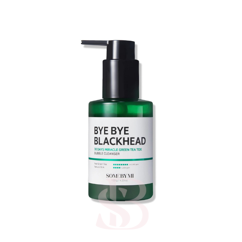 {SOME BY MI} - Bye Bye Blackhead 30 Day Miracle Green Tea Tox Bubble Cleanser