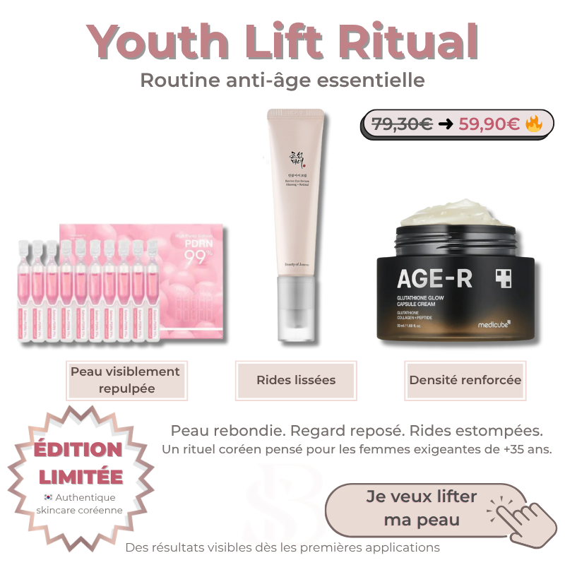 Youth Lift Ritual – Routine 3 étapes pour une peau repulpée, ferme et lumineuse