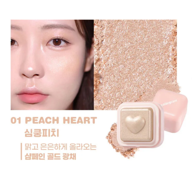 {Colorgram} -Milk Bling Heartlighter [#01 Peach Heart]
