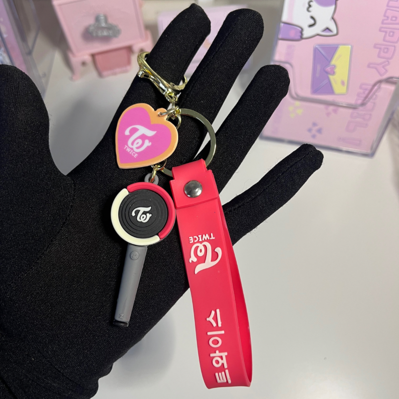 Lightstick K-POP keychain
